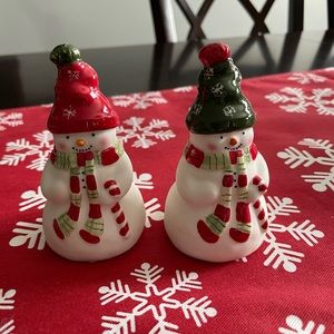 Snowman Salt and Pepper Shakers
